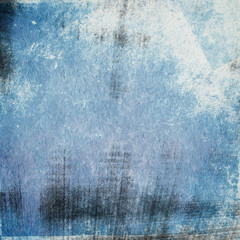 Grunge blue wall background or texture