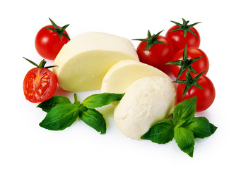mozzarella cherry tomatoes basil
