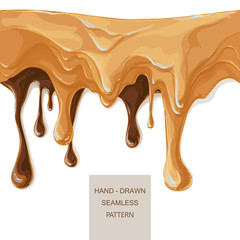 melted chocolate caramel
