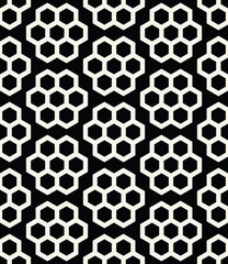 geometric hexagon seamless vector pattern minimal background