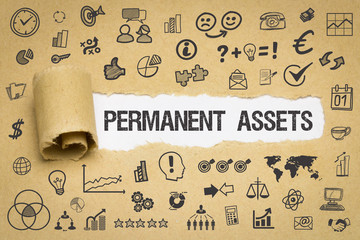 Permanent Assets / Papier mit Symbole