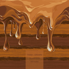 vector syrup drip pattern on cake layers