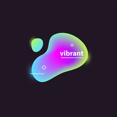 Vibrant gradient blobs dark background