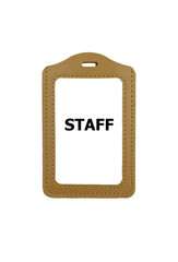 Blank badge with text 