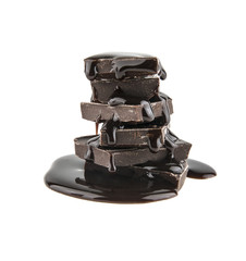 Chocolate isolated on white background