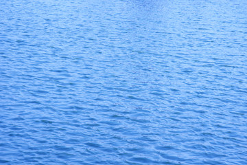 Blue sea surface with waves