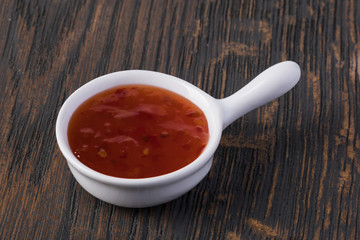 Bowl with Sweet sour sauce
