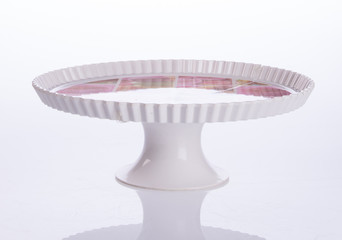 cake stand or dessert stand on a backgeound.