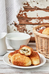  Fried patties stuffed with rice, egg and dill