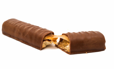 chocolate bar (nougat topped with caramel enrobed in milk chocolate)