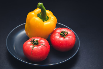 Fresh vegetables on the table.