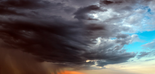 Dramatic sky and clouds