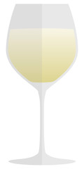 Weißwein im Glas