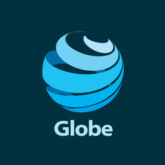 vector logo globe