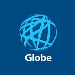 vector logo globe
