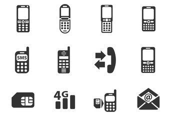 phone icon set