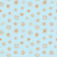 Suns seamless pattern