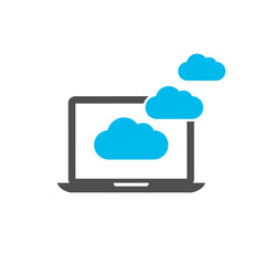 Cloud computing concept icon