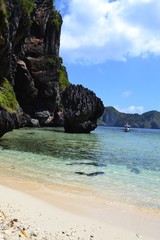 Obraz premium Lagoon in el Nido with ocean view