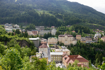 Fototapeta na wymiar Bad Gastein, Gastein, Austria, Gasteiner Tal, Kurort