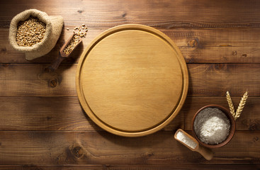 bakery products on wood