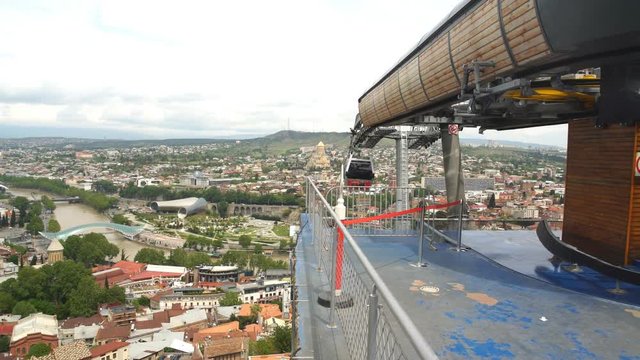 Batumi cable car coach in Batumi, Adjara region of Georgia