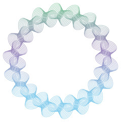 Abstract frame with gradient filled. Raster clip art.