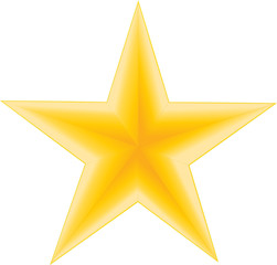 Golden star vector illustration