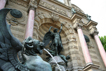 Paris Saint Michel Fountain