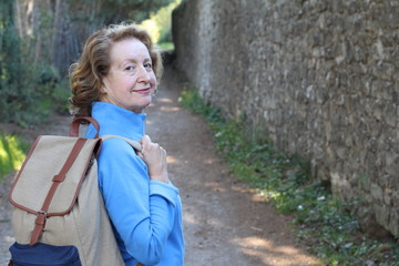 Confident mature woman close up