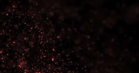 Obraz premium Abstract Gold Glitter Explosion on Black Background