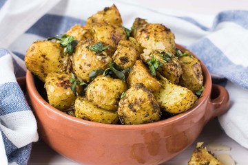 Pesto Parmesan Potatoes