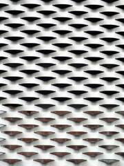 perforated metal sheet with round triangular grid