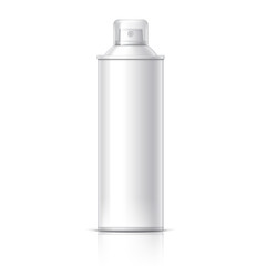 Realistic White Cosmetics bottle can Spray