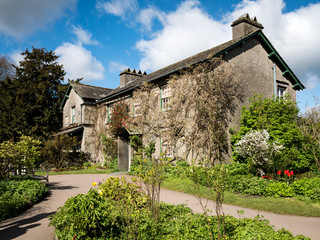 Hill Top Cottage, Cumbria, UK. The quaint English country home of children's author Beatrix Potter...