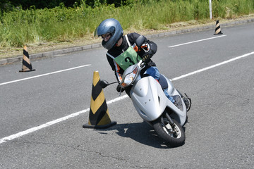Fototapeta premium バイクの練習