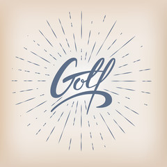 Retro Golf Badge