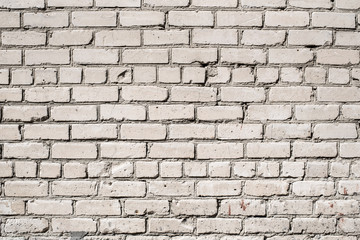 White old brick wall texture