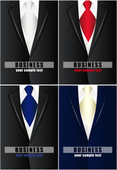 Business card template. Set. Business suit background. Modern Business jacket brochure. Vector Illustration.