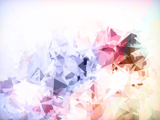 Colorful pastel triangle abstract background with copy space