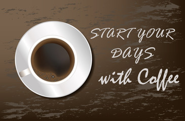 Cup of coffee vector illustration