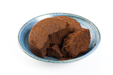 closeup coffee ground