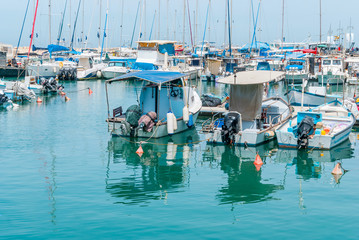JAFFA - ISRAEL, April 10, 2017: Old Jaffa Port , Tel Aviv, Israel