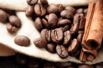 closeup coffee beans
