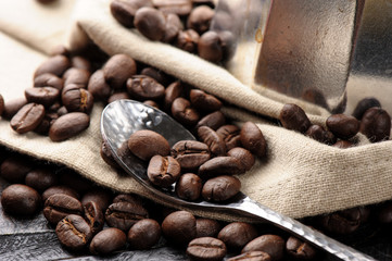closeup coffee beans