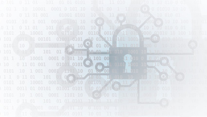 Cyber security and information or network protection. Future technology web services for business and internet project