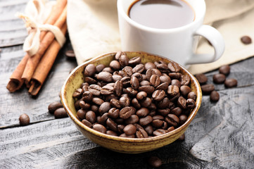 closeup coffee beans