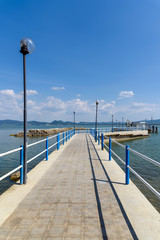 Fototapeta premium Trasimeno lake from Castiglione del lago umbria, Italy 