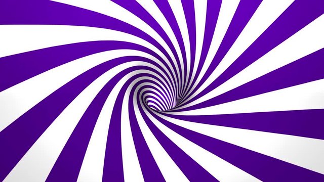 hypnotic spiral 4K 50fps violet and white