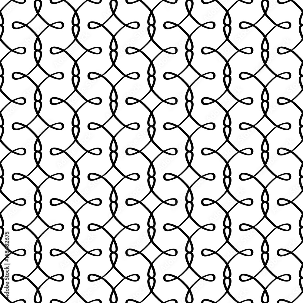 Poster simple linear filigree pattern